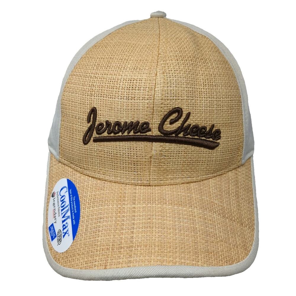 Legendary Headwear Baseball Cap Brown One Size Jerome Cheese Straw CoolMax Hat